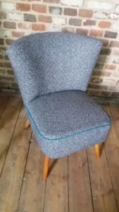 Fauteuil vintage gris