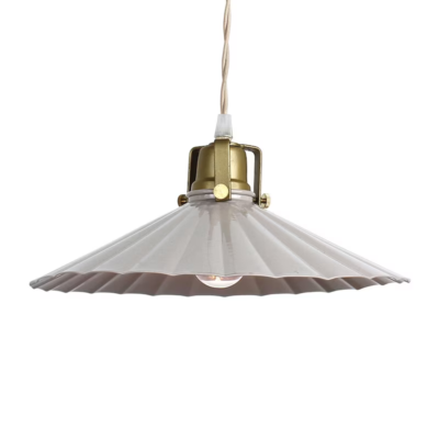 Suspension fleurs beige