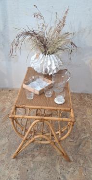 Table basse en rotin