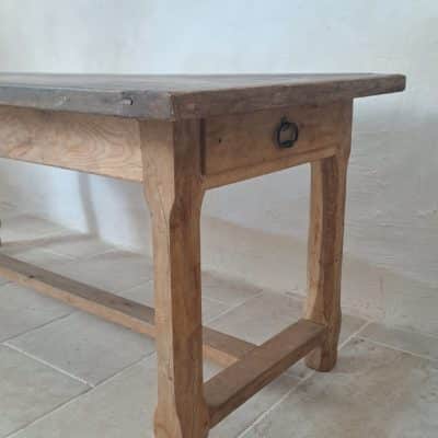 Table de ferme en chêne
