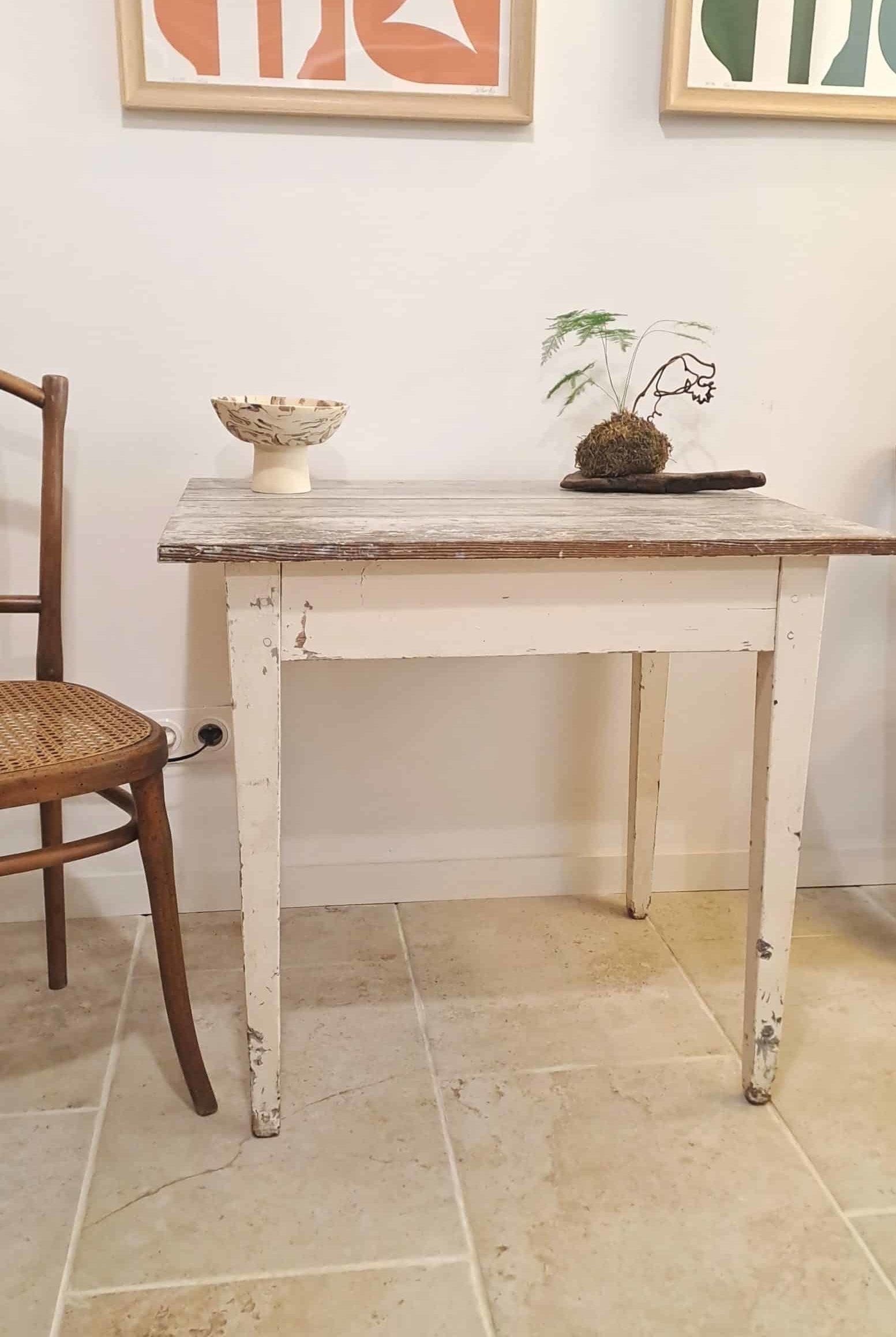 Table de ferme patinée