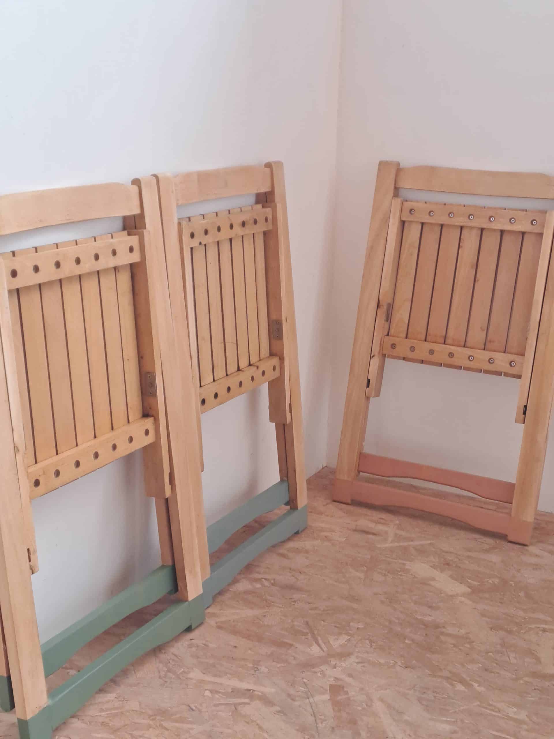 Chaise pliante Bois clair – Image 5