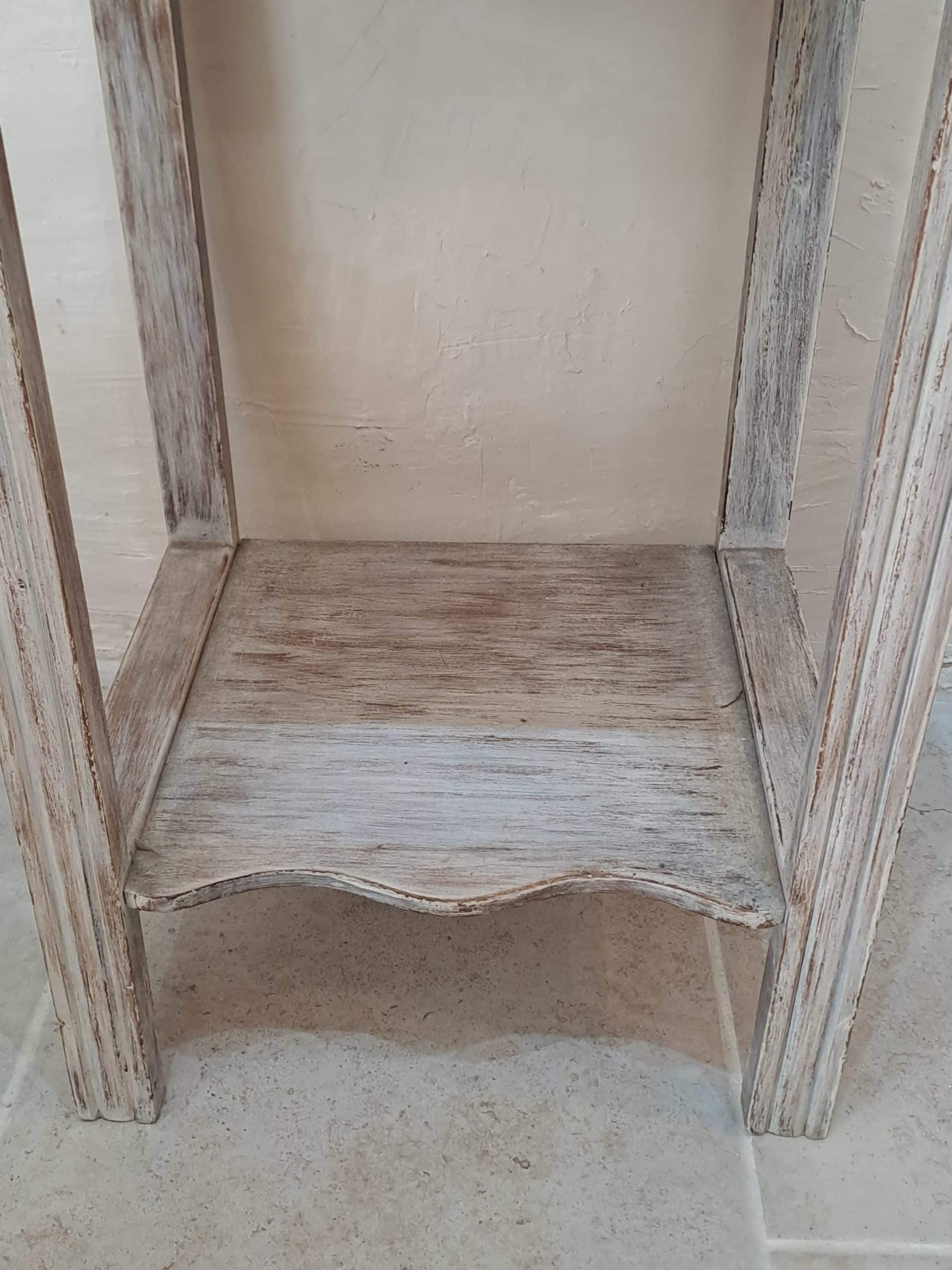 Table de chevet Art Deco Gris patinée – Image 5