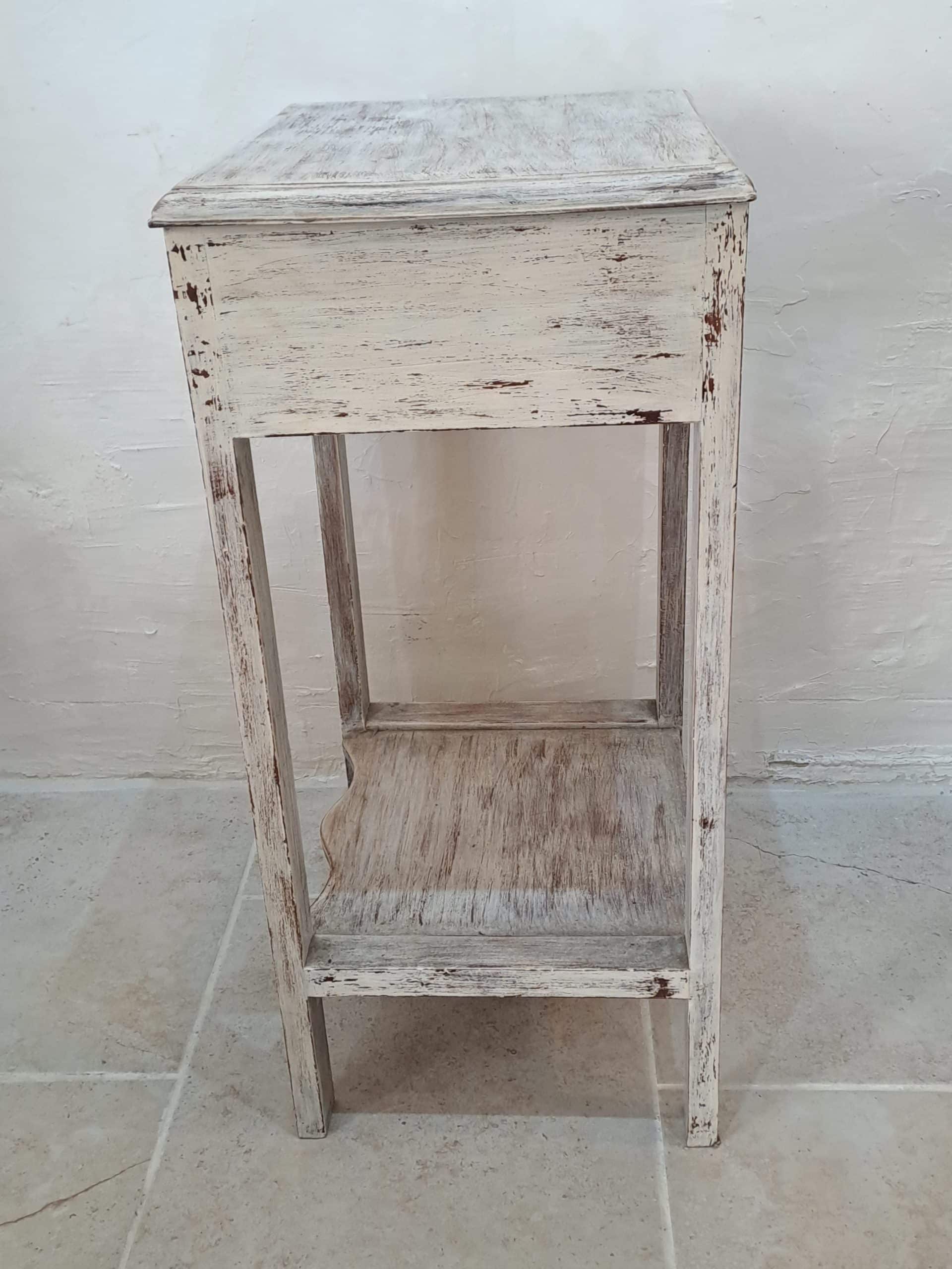 Table de chevet Art Deco Gris patinée – Image 8